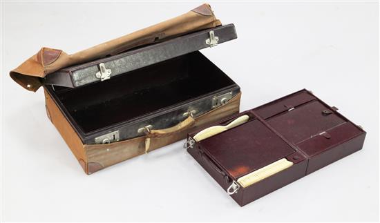 A 20th century Louis Vuitton travelling vanity case, 20.5in.